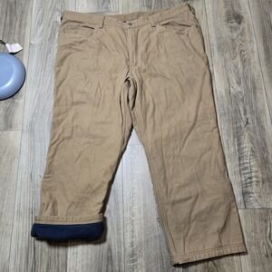 VTG Duluth Trading Co. Sherpa Fleece Lined Work  Pants Men's 47x30 Heavyweight